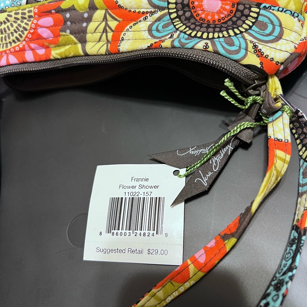 Vera Bradley Frannie Handbag in Flower Shower Print (NWT) - Picture 5 of 8